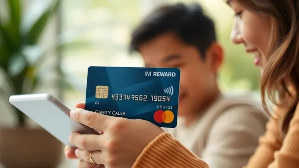Cartões de crédito adicionais sobre mesa com milhas e passagem aérea ao fundo representando acúmulo familiar de pontos