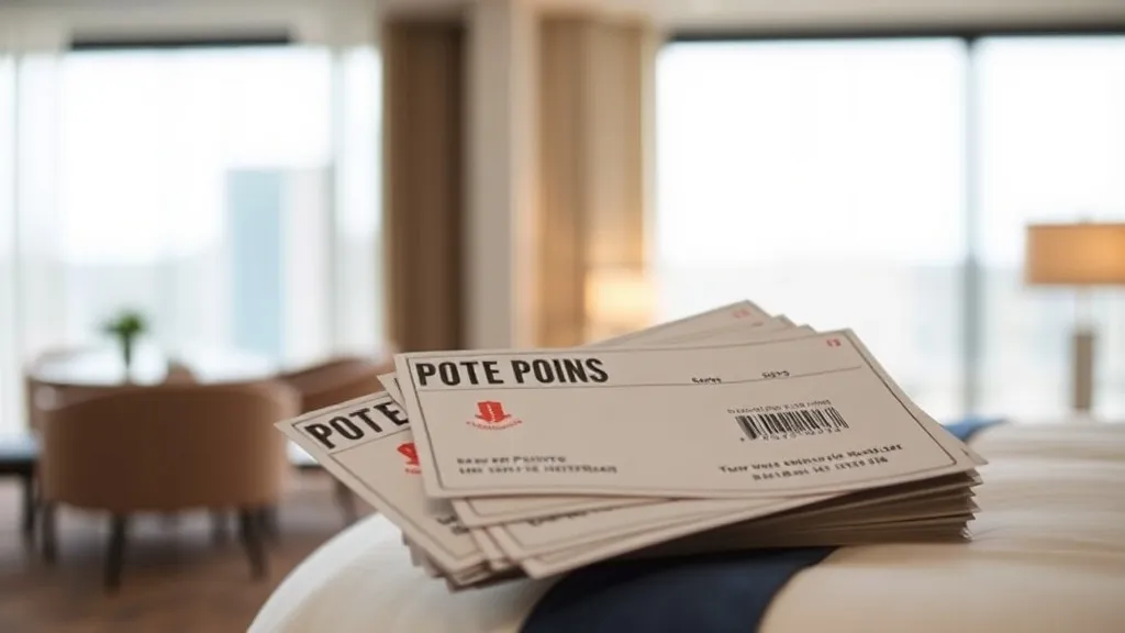 Pessoa analisando oferta de pontos de hotel em tablet com cartão de crédito na mão