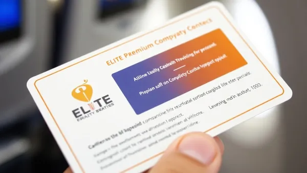 Cartão de embarque premium e cartão de programa de fidelidade aéreo sobre fundo com mapa de rotas iluminadas